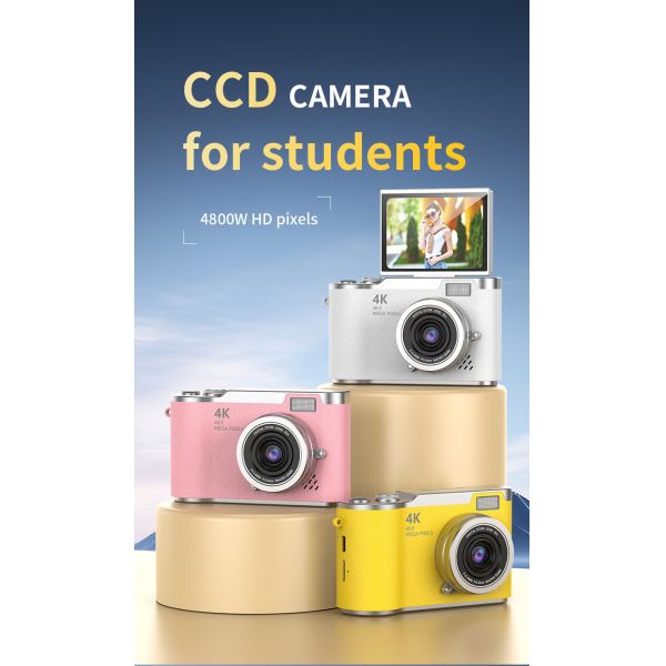 CCD Camera Upgrade Digital Video Camera 50MP Full HD 1080P Compact Camera For Students