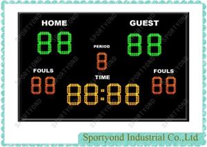 Electronic digital football scoreboard with time display