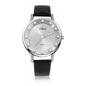 Buy cheap Minimalist Alloy Quartz Watch Men Women Gold Vegan Leather Quartz Wrist Watches product