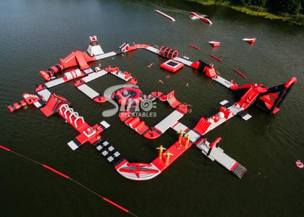 Quality Custom Deisgn Giant Floating Island Inflatable Water Park For Inflatable Aqua Park Fun for sale
