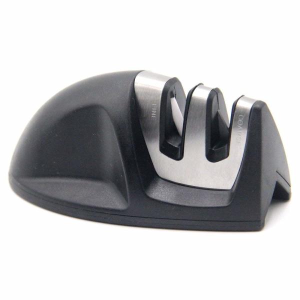 Quality Edge Grip Manual Knife Sharpener , Portable Coarse And Fine Knife Sharpener 95 * 52 * 45mm for sale