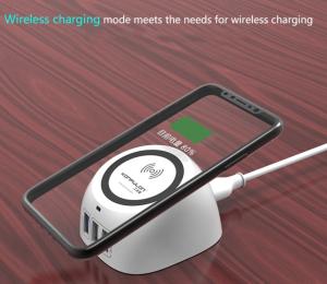High Performance Qi Wireless Charging Pad 3 USB Output  Wireless Phone Charger