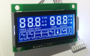 Customized 7 Segment LCD Display HTN Blue 5V LCD Screen With PCB Board