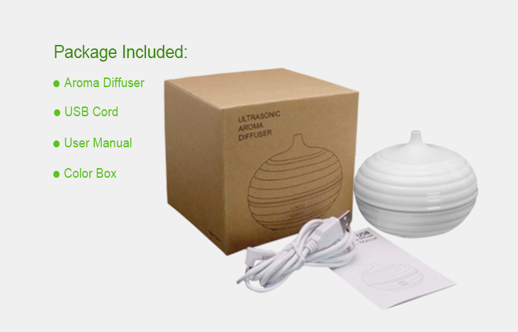 Indoor Modern Quiet 100ml Ultrasonic Aromatherapy Diffuser