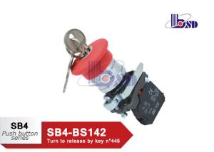 Buy cheap Red Push Button Switch SB4 Series Selector Key Switch Pollution Grade III product