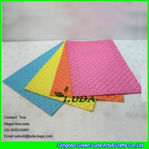 Buy cheap LUDA cheap pp straw mat custom restaurant straw placemats product