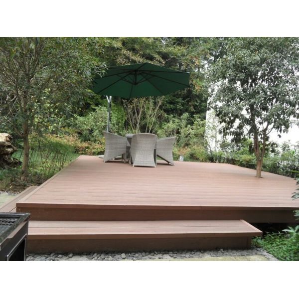 3.6M Color Stability WPC Solid Decking 140 X 21mm Wood Plastic Composite Lumber 3.6m