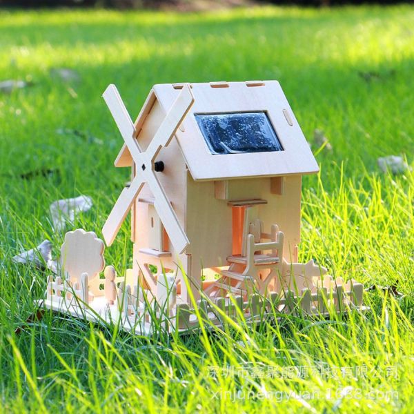 Eco Friendly Solar Windmill Toy Durable Materials Educational Renewable Energy Model Ideal for Science Projects and Outdoor Learning Activities