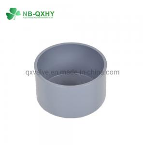 China UPVC Plastic PVC Round Pipe Fitting Female End Cap for PVC Water Pipe Add Thickness Pn10 on sale