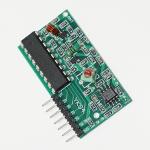 Gold Color 4 Channels 315Mhz Arduino Sensor Module RF Wireless Remote Control