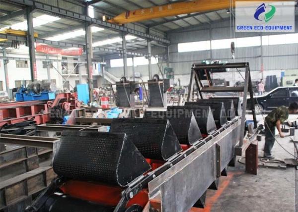 T40100 Dewatering Chain Bucket Elevator For Conveying Washed Block And Granular