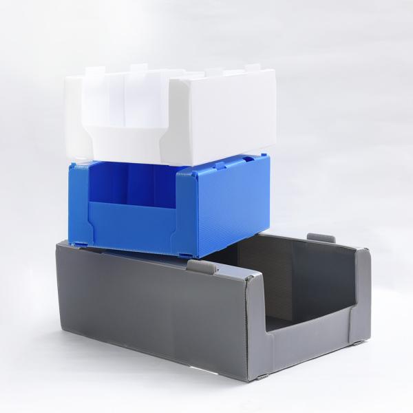 Quality Customsized Antistatic PP Corrugated Box ESD PP Foldable Corrugated Storage Box for sale