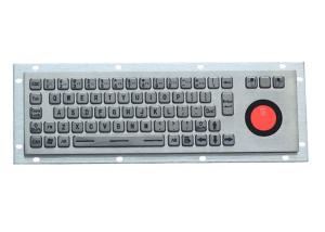 China LED Backlit 5VDC PS2 Industrial Metal Keyboard Stainless Steel 68keys on sale