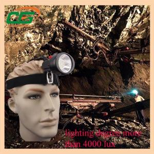 China 4000lux 2.8Ah cordless mining cap lights waterproof ip54 on sale
