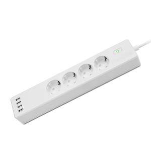 Buy cheap Power Strip 4 EU Smart Wifi Socket Plug 4 USB Tuya Voice Control With Alexa Google Home product
