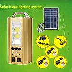 Solar Led Light with Battery & Multi-function USB Connectors for Emergency