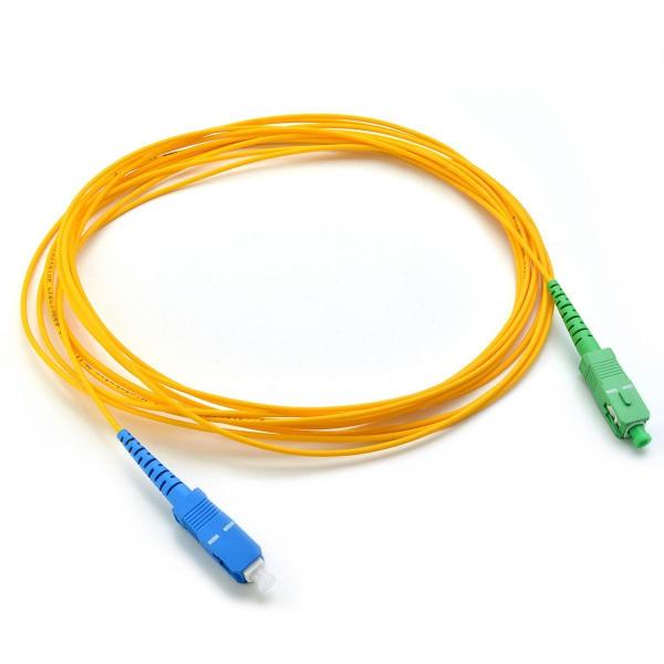 Quality SC/UPC-SC/APC Simplex Fiber Optic Patch Cord LSZH Jacket 2mm Single Mode Fiber Jumpers for sale