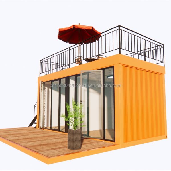 Directly Sells Quick Assembly Prefabricated Steel Structure Mobile House for Home Coffee Shop Container in 20ft or 40ft