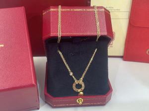 China Cartie 18K Gold Necklace Of LOVE Necklace 2 Diamonds Yellow Gold Pink Gold White Gold VVS Diamonds on sale