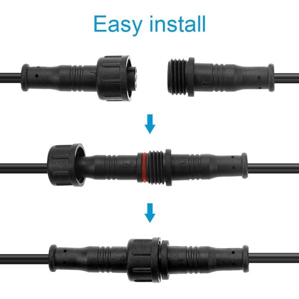 M8 Waterproof Connector 4pin 5pin 6pin IP65 IP66 60cm