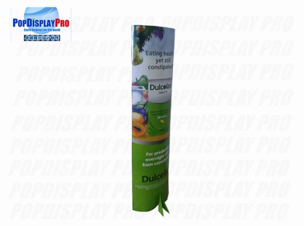 Quality Eye Catching Cardboard POS Displays Dulcolax Tablets Advertising Totem Pop Up Easily for sale