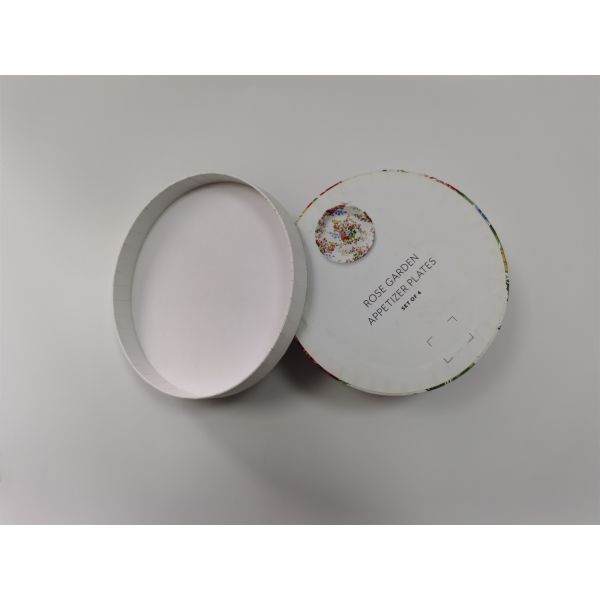 CMYK Die Cut Gift Box Folding Aseptic / Biodegradable Round Shape