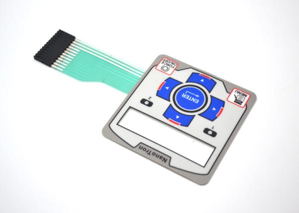 Quality Embossed Tactile Metal Dome Membrane Switch 4 Colors On Surface Overlay for sale