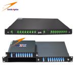 Compact Design Cwdm Multiplexer , 16 Channel Multiplexer With Monitor Pot
