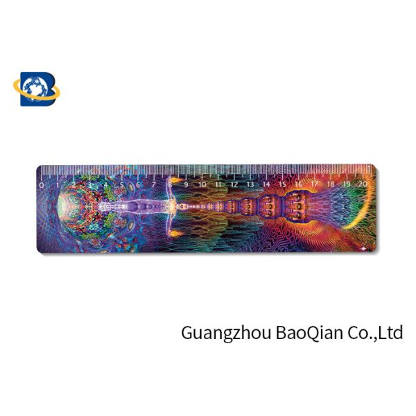 Stereoscopic Image Lenticular Ruler Flexible Plastic Material Personalized Logo