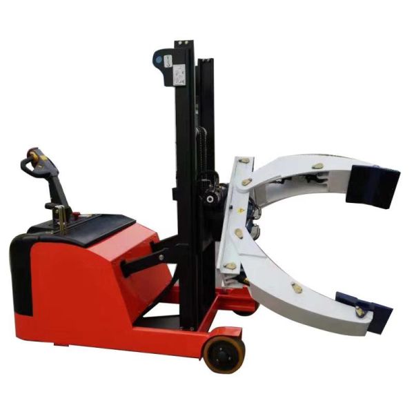 400Kg Standing Operated Battery Semi-Electric Paper Reel Stacker Fork Lift