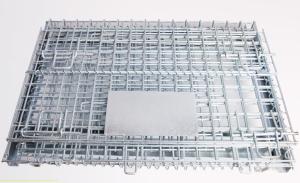China Collapsible Wire Mesh Container Industrial Stackable Storage Wire Mesh Cage on sale