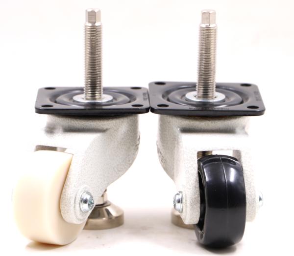 Light Duty 800kg 76mm Universal Caster Wheels With Leveling Foot