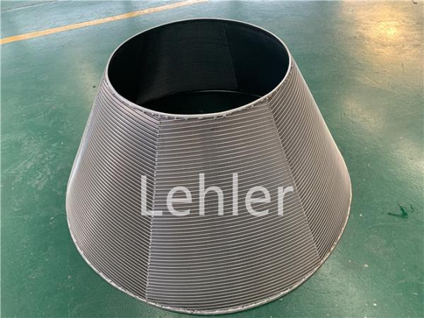 Quality Centrifuge Wedge Wire Screen Basket Conical Type SS316L Material Smooth Wire Surface for sale