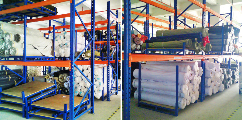 Pallet Stacking Rack  For fabric roll storage