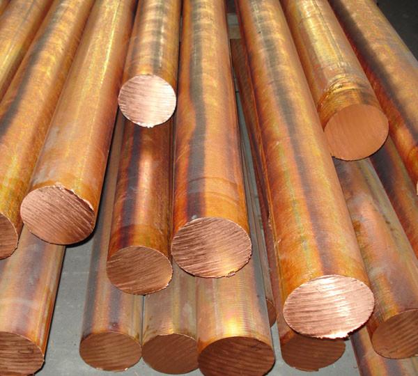 Quality Red copper solid round bar / red copper bar dia 10 - 100mm C11000 C10200 for sale