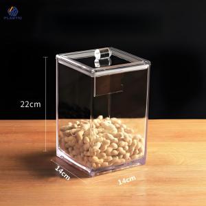 Buy cheap Rectangular Transparent Acrylic Food Display Box Easy Assemble For Super Mall product