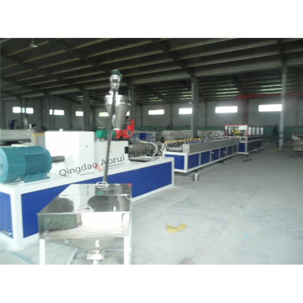 PVC WPC Window Door Plastic Profile Extrusion Line , PVC+Wood Powder Profile Making Machinery