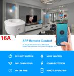 16A 20A Smart Light Socket Voice Activated Wireless Electric Socket Overload