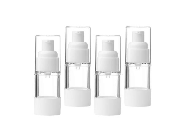 Quality AS / PP Airless Cosmetic Bottles Smooth Surface Shatter Resistant for sale