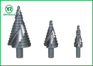 Buy cheap Metric 3 Flats Shank HSS Step Drill Bit , Spiral Flute Step Up Drill Bit Chip Breaker product