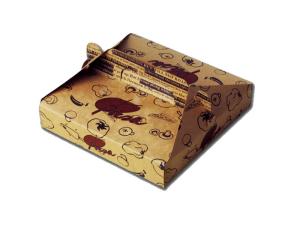 Custom Design 350G Gloss Art Paper Pizza Box With Handle ,Colorful Printing Pizza Box Packaging