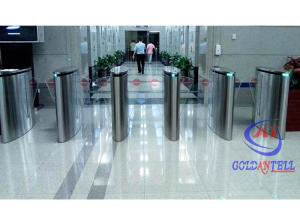 China Fast Automatic 240v Flap Barrier System Smart Access Control Rfid Card For Stadium on sale