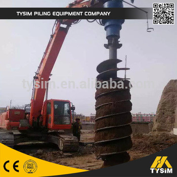 Construction Tooling Hydraulic Auger Drill KA6000 Top Drilling Hole Equipment