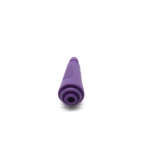 China Purple NIBP Cuff Air Hose Connector Drager Single Tube Connector on sale
