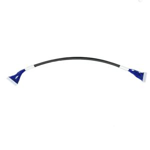 Blue Custom Car Wiring Harness FFC Flexible Flat Cable Shielded With Short Circuit Testing
