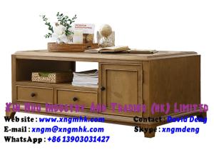 Solid wood coffee table Ash transparent paint living room coffee table furniture