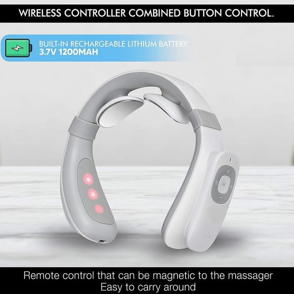 EMS Electrode Pulse Wireless Neck Massager Of Neck Kneading 5V 1A