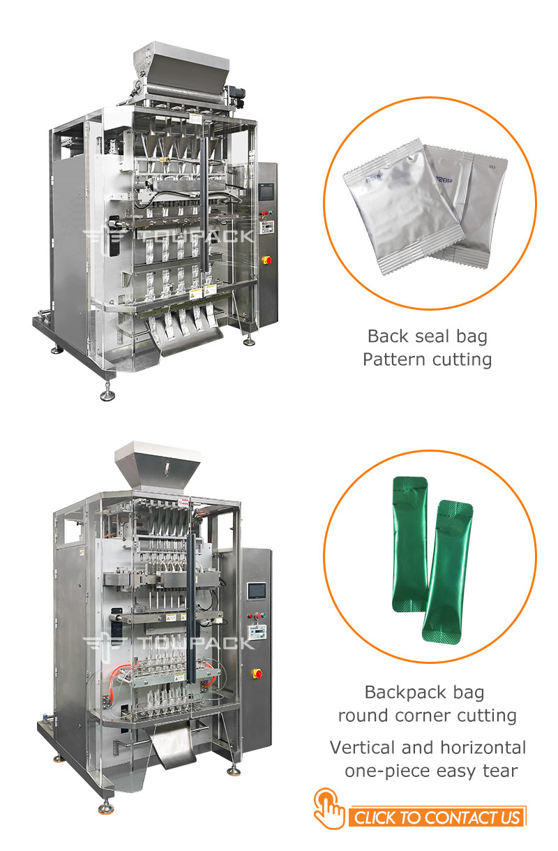 Multi Lane Coffee Powder Packing Machine Sachet Ketchup Stick Liquid Packing Machine