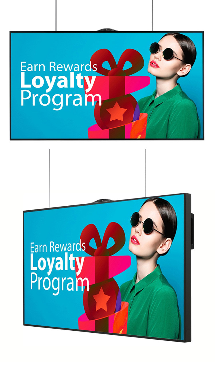 Hanging Window LCD Display Advertising Screen Digital Shop Window Displays