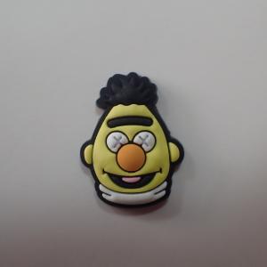 China Cartoon Character Silicone Rubber Patch Fashion Design Relief Logo PVC Badge on sale